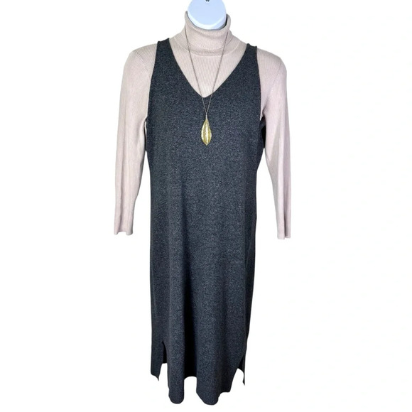 CeCe Gray Knit Jumpers Size L SuperSoft - Picture 1 of 9